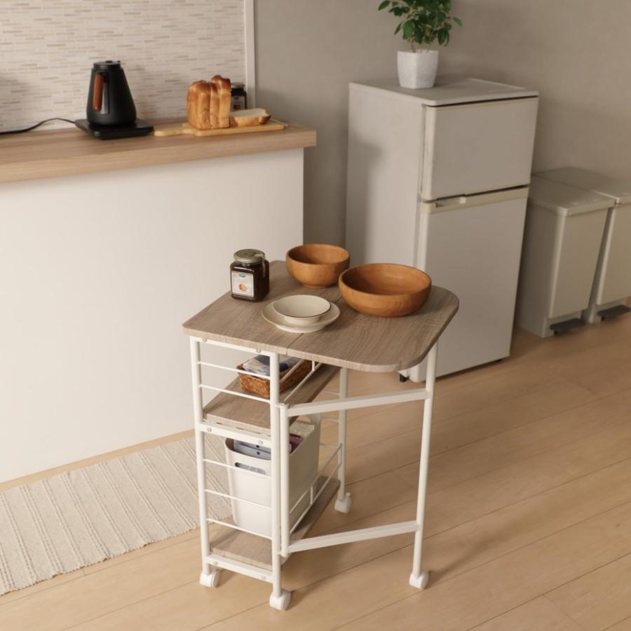 弘益 バタフライワゴン VBW-50 NA ナチュラル （幅50×奥行45×高さ70cm