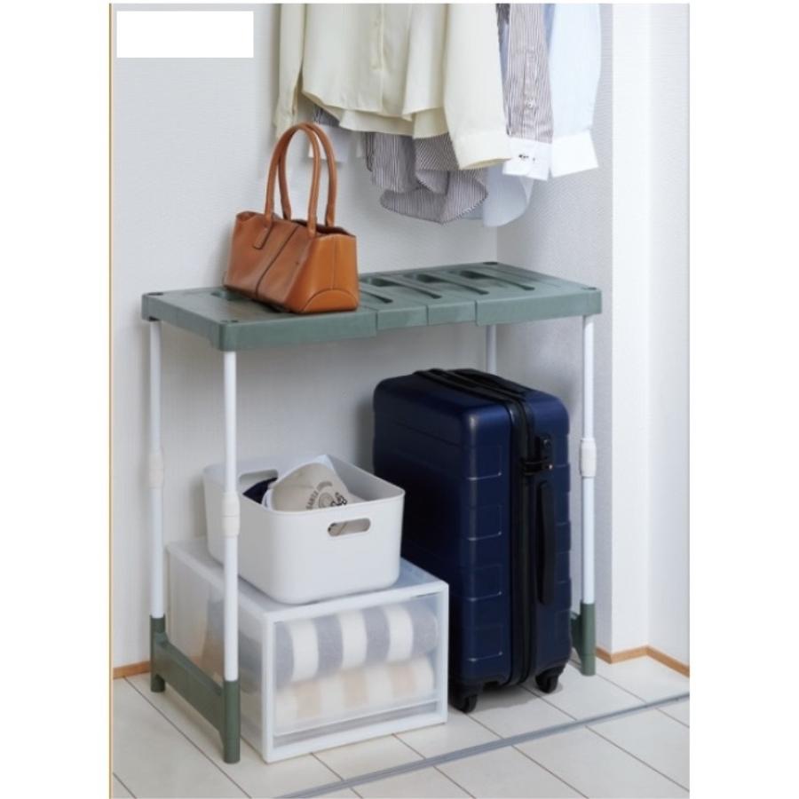 伸晃 Belca クローゼット・押入れフリーラック伸縮ハイタイプ 2台入り