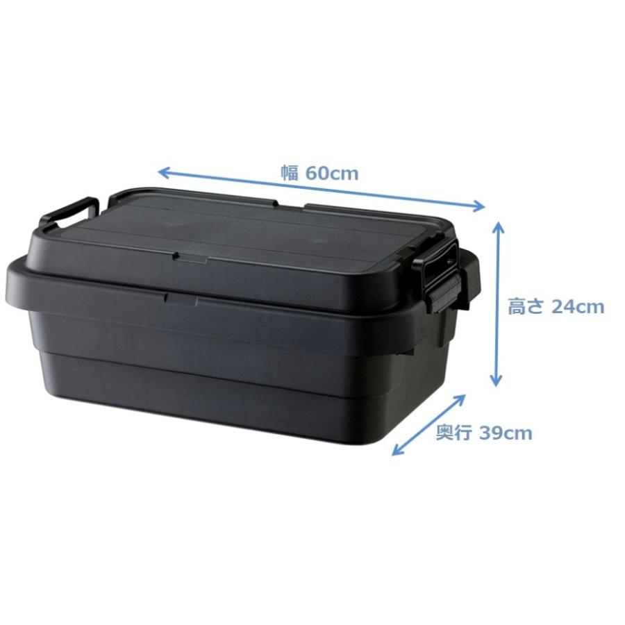 RISU（リス） スタッキングトランクカーゴ TC-50S LOW BK ブラック (浅