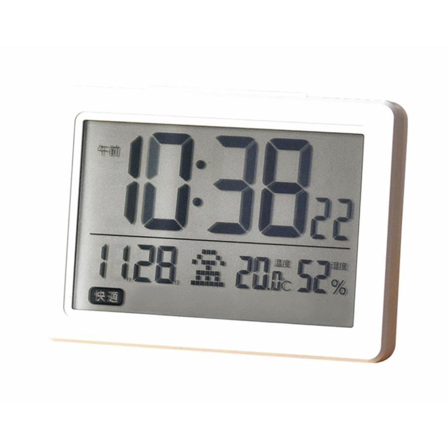 カクセー いまの空気がひと目でわかる 電波時計 (温湿度計付) DO-1