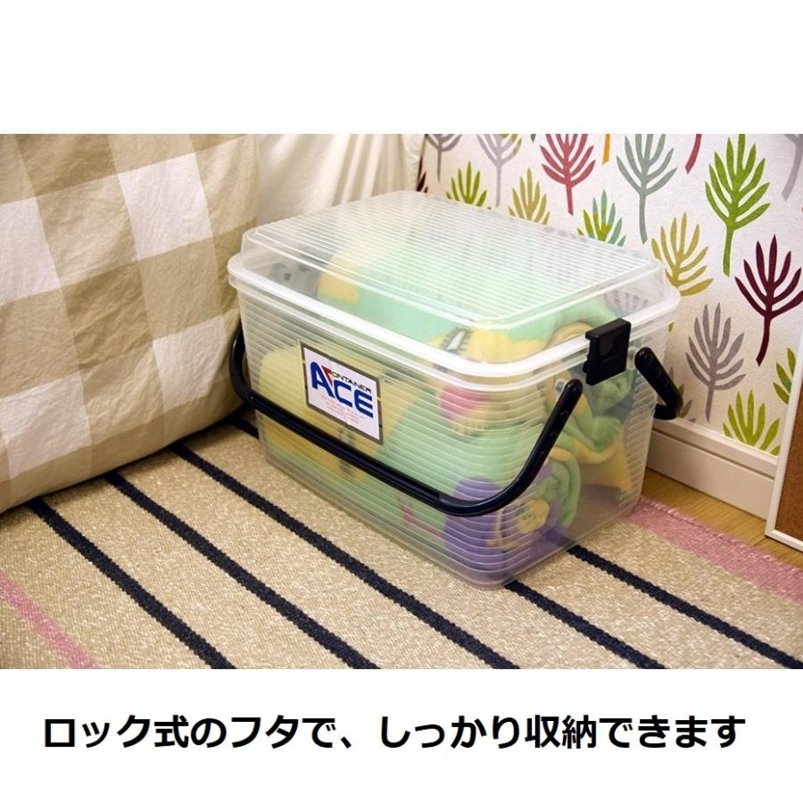 THANKO サンコープラスチック コンテナエースM ナチュラルブラック (幅 