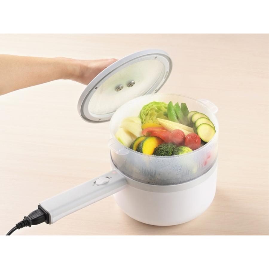 Eretto タマハシ エレット mono 蒸し器兼用電気片手鍋 18cm ET-113