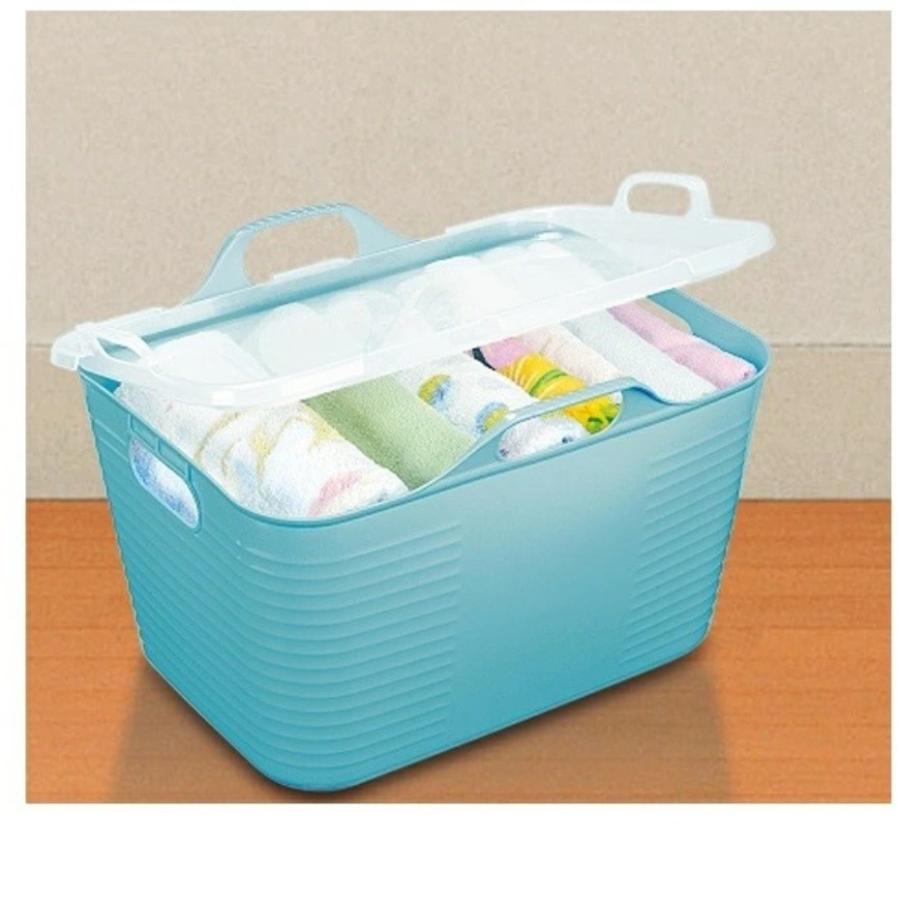 ヒマラヤ化学 やわらかバスケット 角 フタ S用 日本製 : くらし壱番館