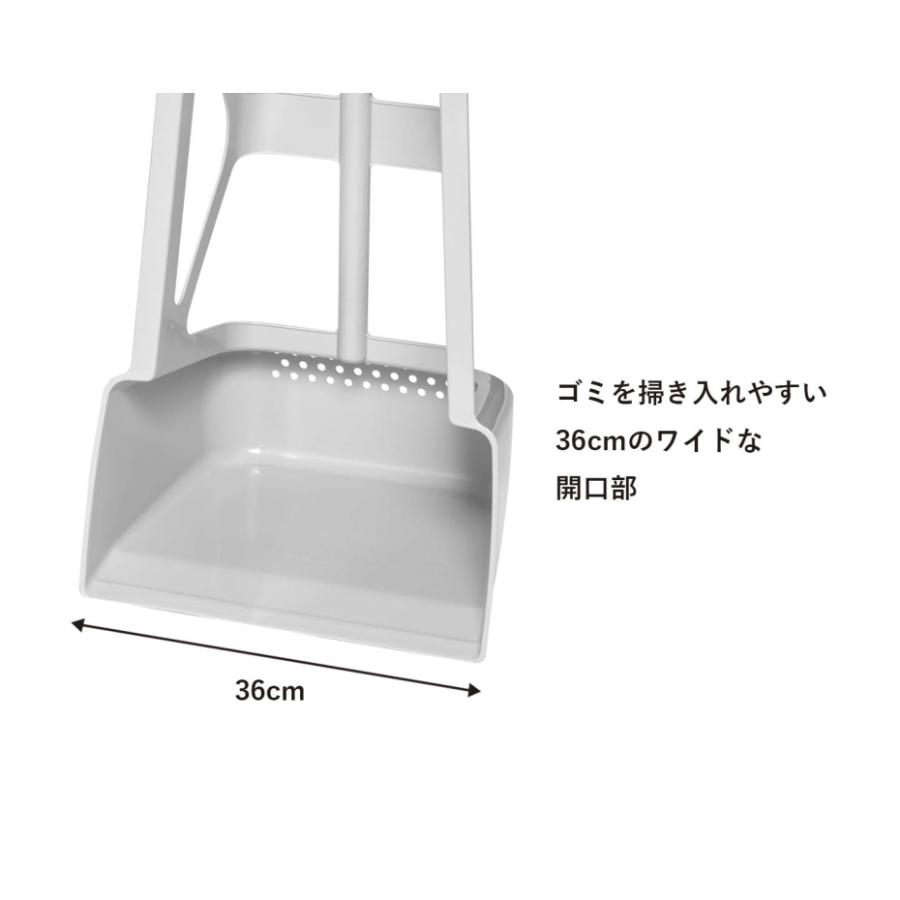 ヒマラヤ 腰らくちりとり グレー (高さ70cm,日本製) : くらし壱番館
