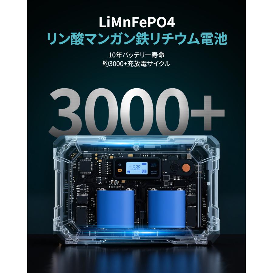 ポータブル電源 小型 軽量 270Wh 72000mAh モバイルバッテリー リン酸