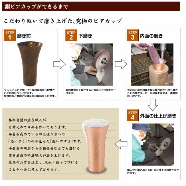 食楽工房 アサヒ タンブラー 350ml 日本 純銅 グラス カップ 酒器