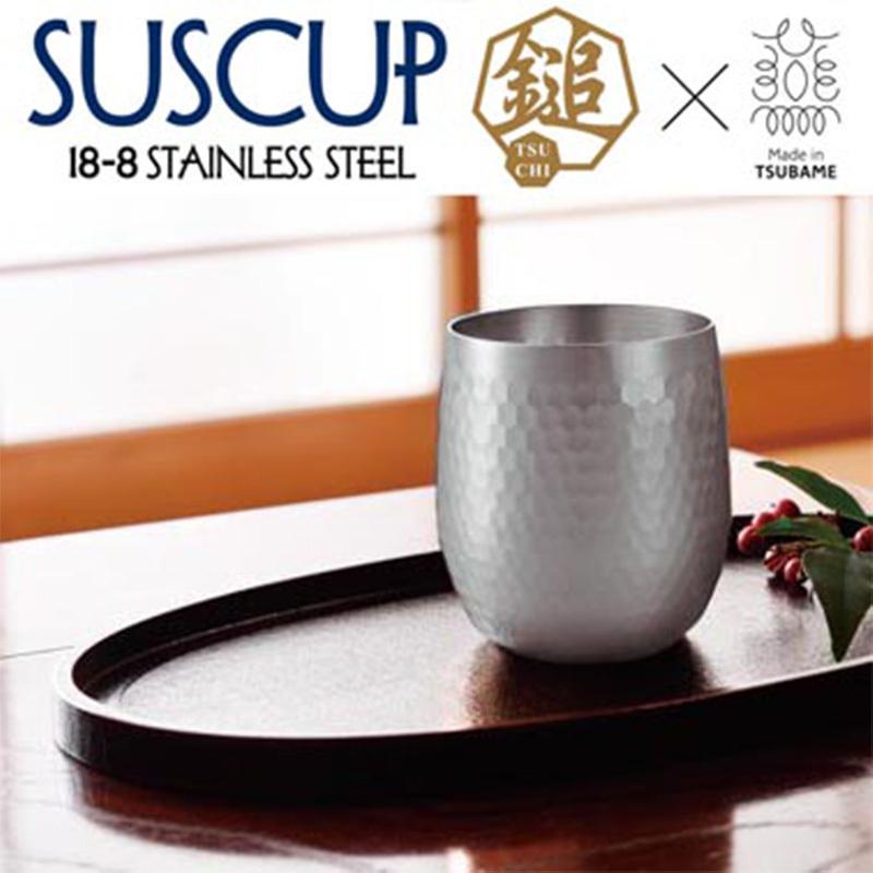 カップ　2つセット 2客セット SUSCUP鎚 サス鎚目ロックカップ 340ml 日本製 メイド・イン