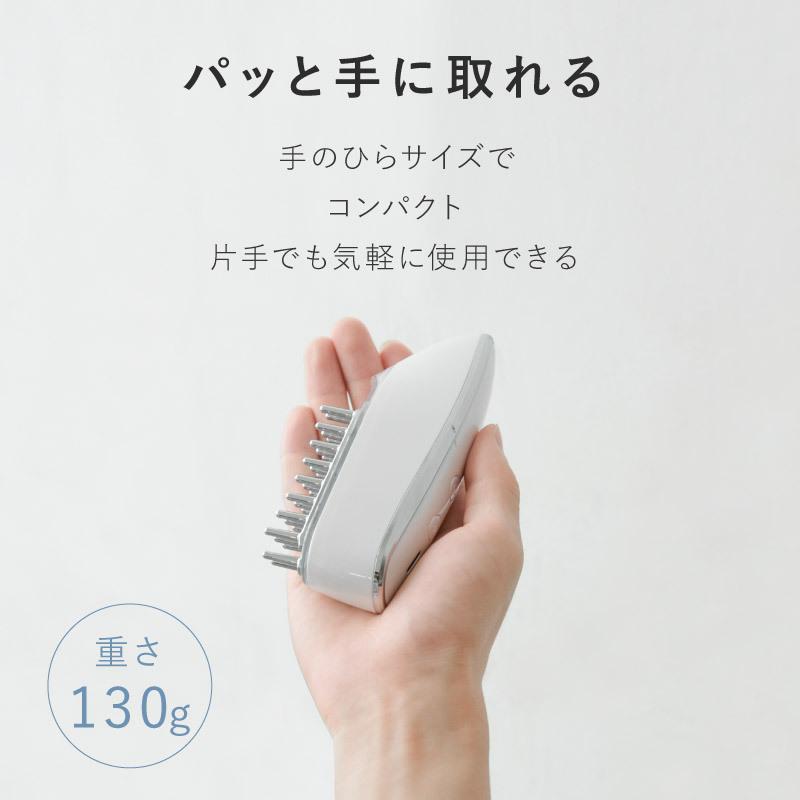 Beapro 電動頭皮ブラシ コードレス EMS RF温感 赤色LED 高速タッピング