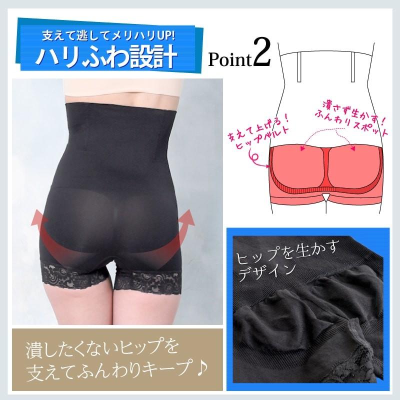 美ピット 補正パンツ ハイウエスト ヒップアップ 骨盤補正 ウエスト