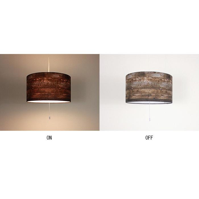 ペンダントライト 2灯 TRONCO トロンコ 天井照明 布 木目プリント  