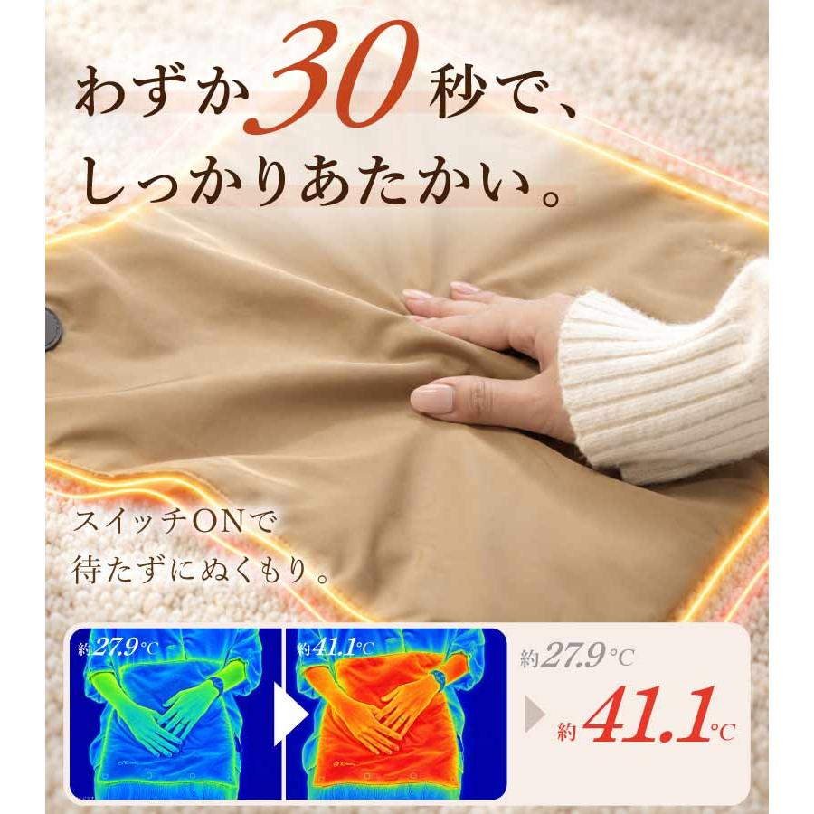enetanpo ホットマット USB給電式 選べる2タイプ 電気マット 一人用