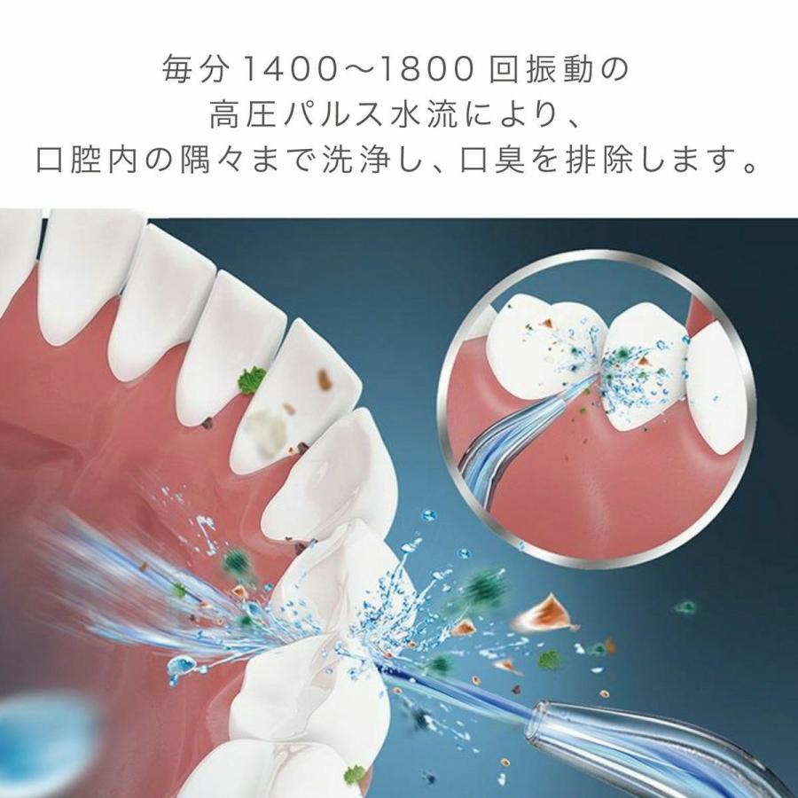アントレックス 口腔洗浄器 電動 高圧洗浄 虫歯予防 歯垢除去 ノズル6