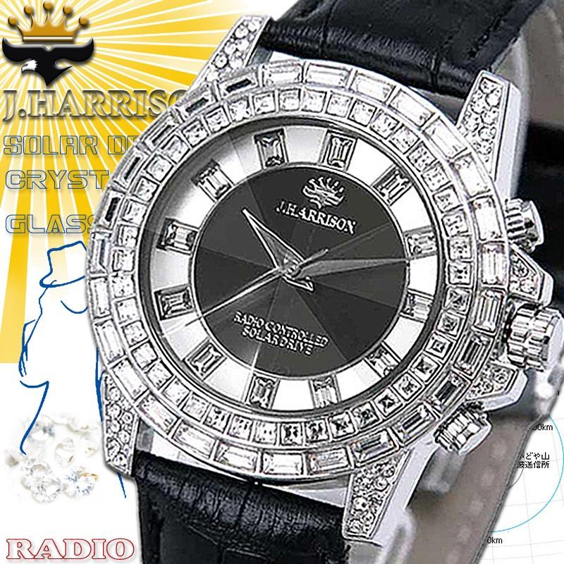 腕時計 シャニング 防水 ソーラー電波時計 牛革 メンズ 電波ウォッチ ウオッチ 時計 ソーラー 電波時計 男性用時計 メーカー直送 代金引き不可 Jharrison Jh 097sb E One イーワン暮らし館 通販 Yahoo ショッピング