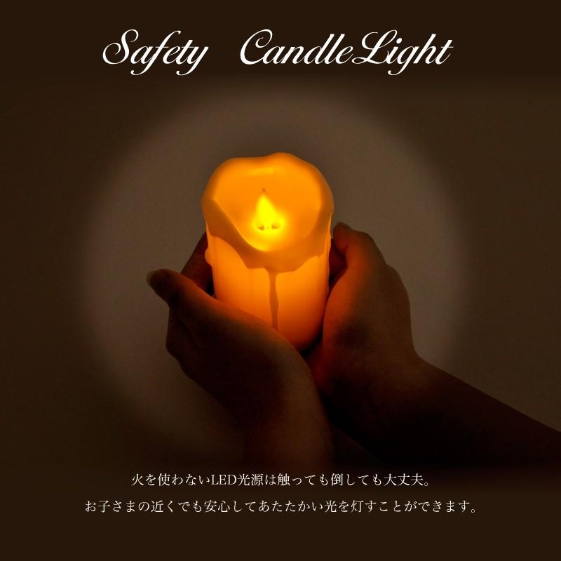 大河商事 LEDキャンドルライト ゆらぎ 電池式 LED ろうそく キャンドル