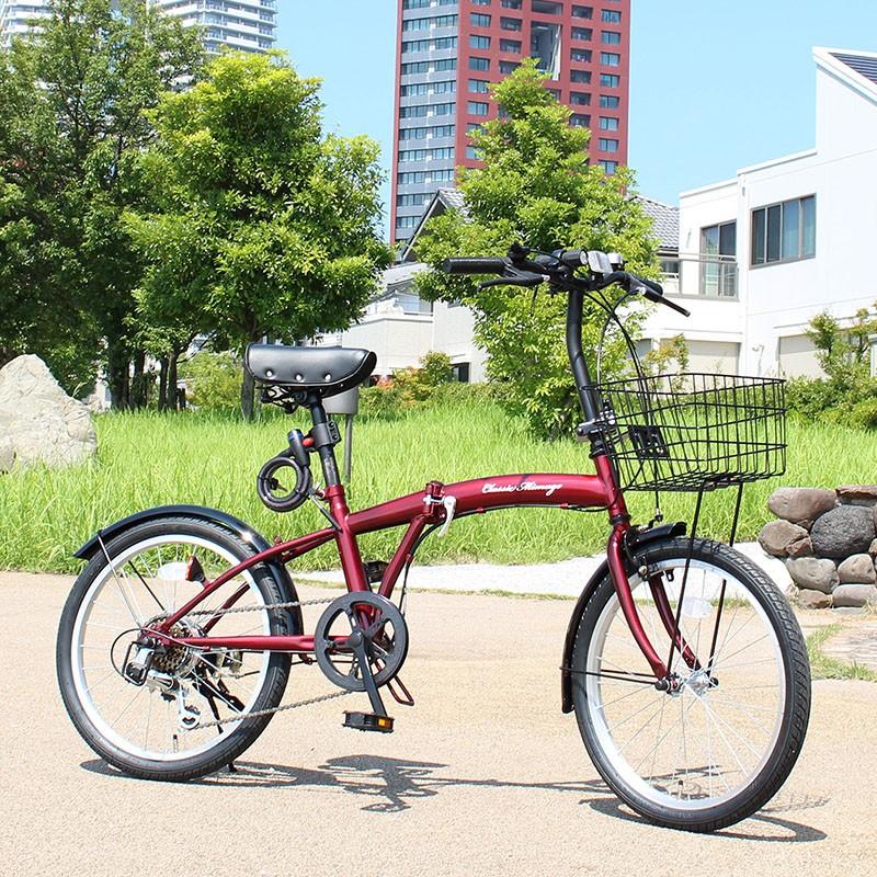 折りたたみ 自転車 20インチ クラシック ミムゴ シマノ製 6段変速 20 