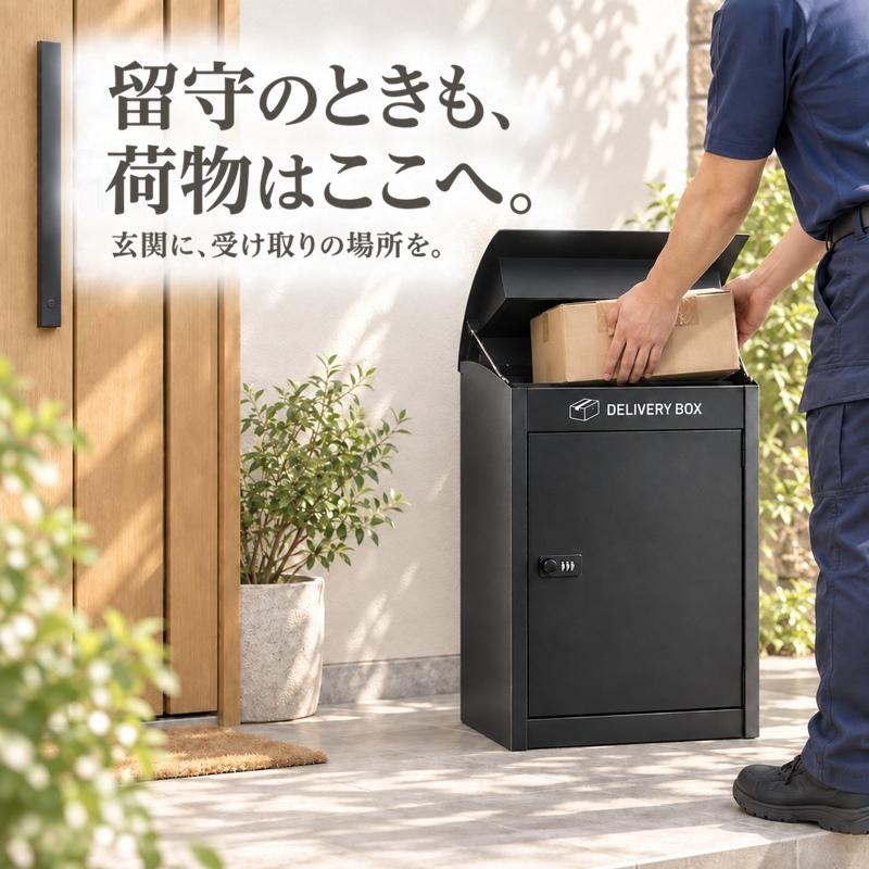 宅配ボックス 戸建て 置き型 ダイヤル錠付き 複数投函 宅配BOX 玄関