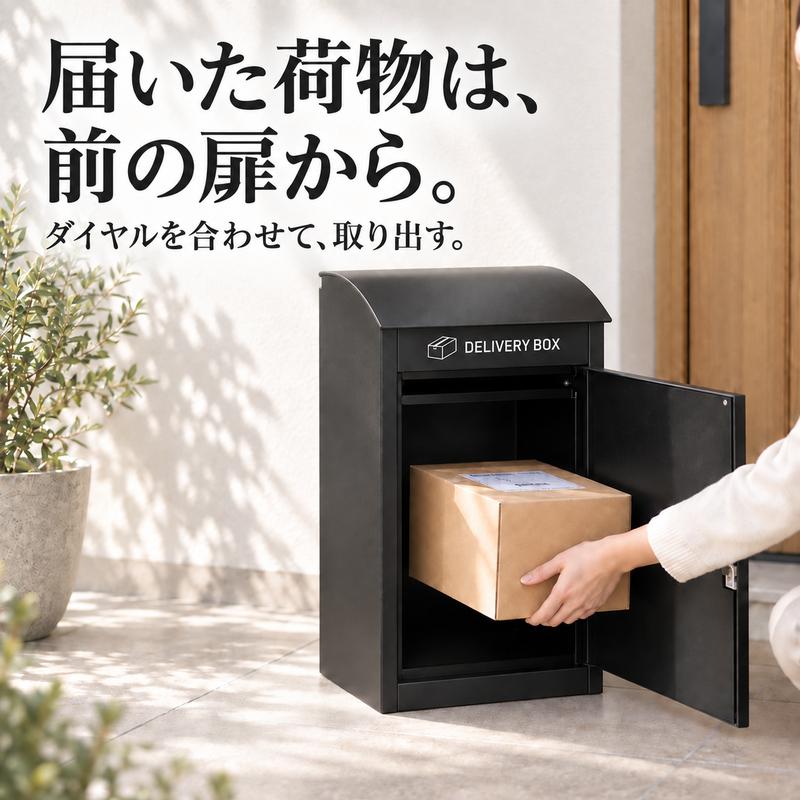 宅配ボックス 戸建て 置き型 ダイヤル錠付き 複数投函 宅配BOX 玄関