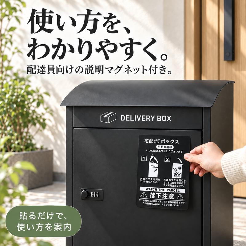 宅配ボックス 戸建て 置き型 ダイヤル錠付き 複数投函 宅配BOX 玄関