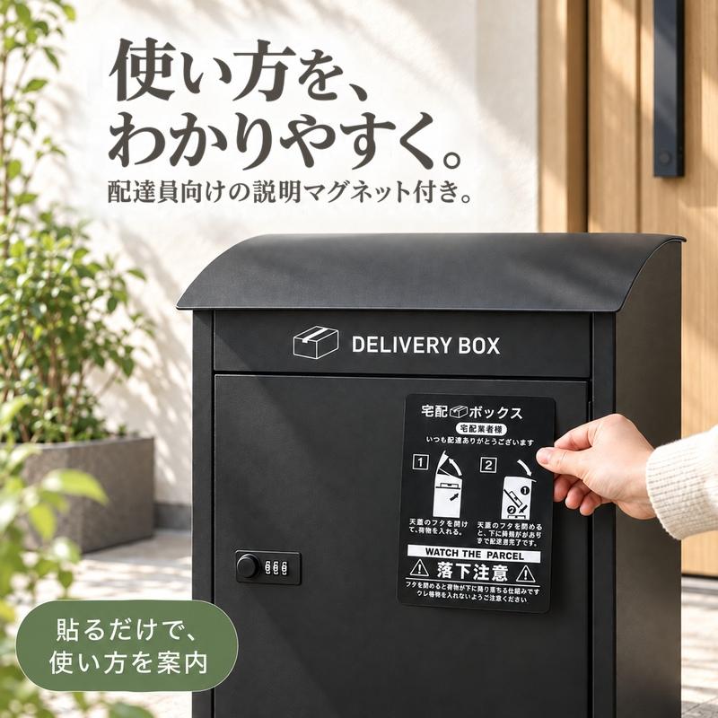 宅配ボックス 戸建て 置き型 ダイヤル錠付き 複数投函 宅配BOX 玄関