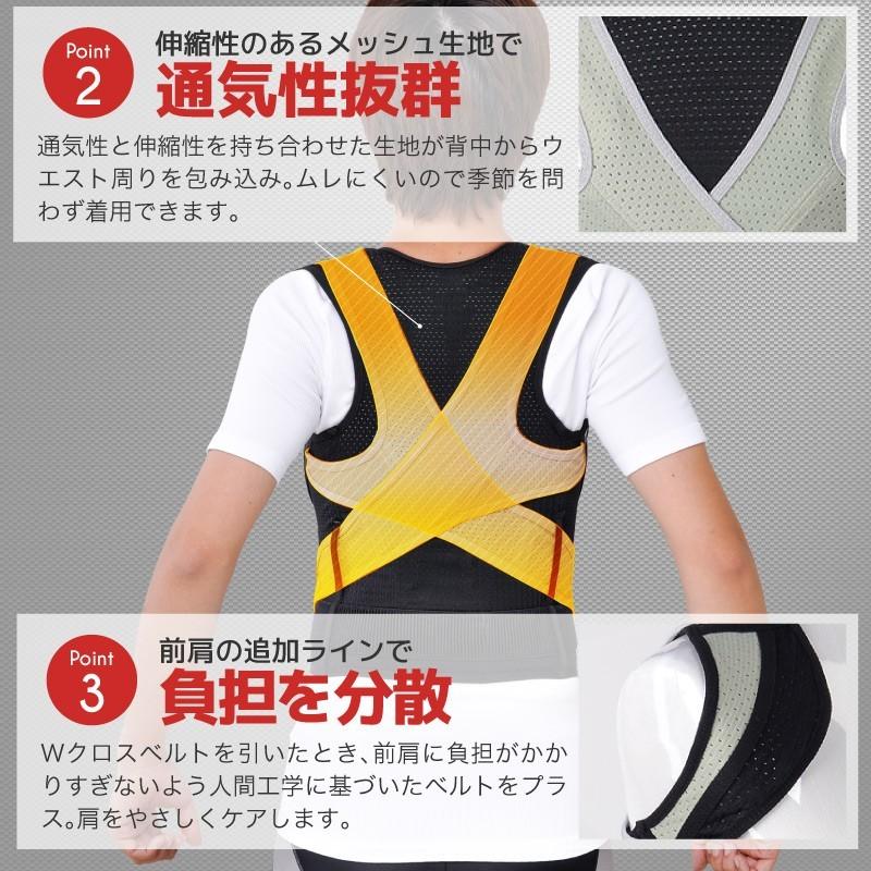 大河商事 パワーズドクター 猫背矯正ベルト 男女兼用 姿勢矯正ベルト