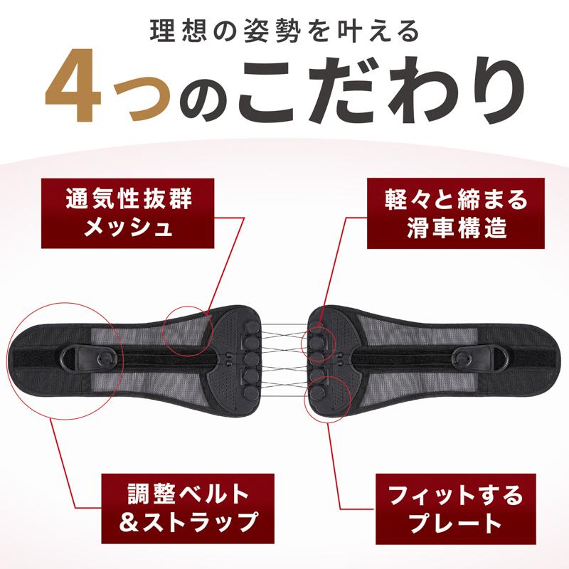 POWERS Dr. 骨盤ベルト 腰痛 コルセット 骨盤サポーター 腰サポーター