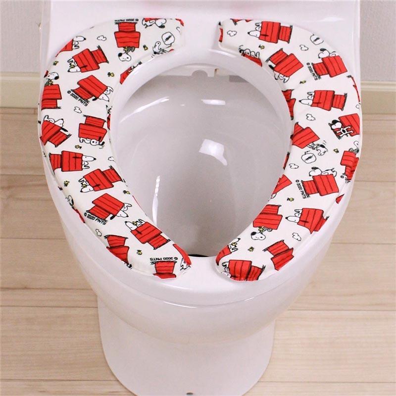 スヌーピー トイレ2点セット トイレマット 置くだけ便座シート かわいい トイレ用品 トイレグッズ 引越し祝い 新築祝い Snoopy プレゼント キャラクター グッズ Senko E One イーワン暮らし館 通販 Yahoo ショッピング