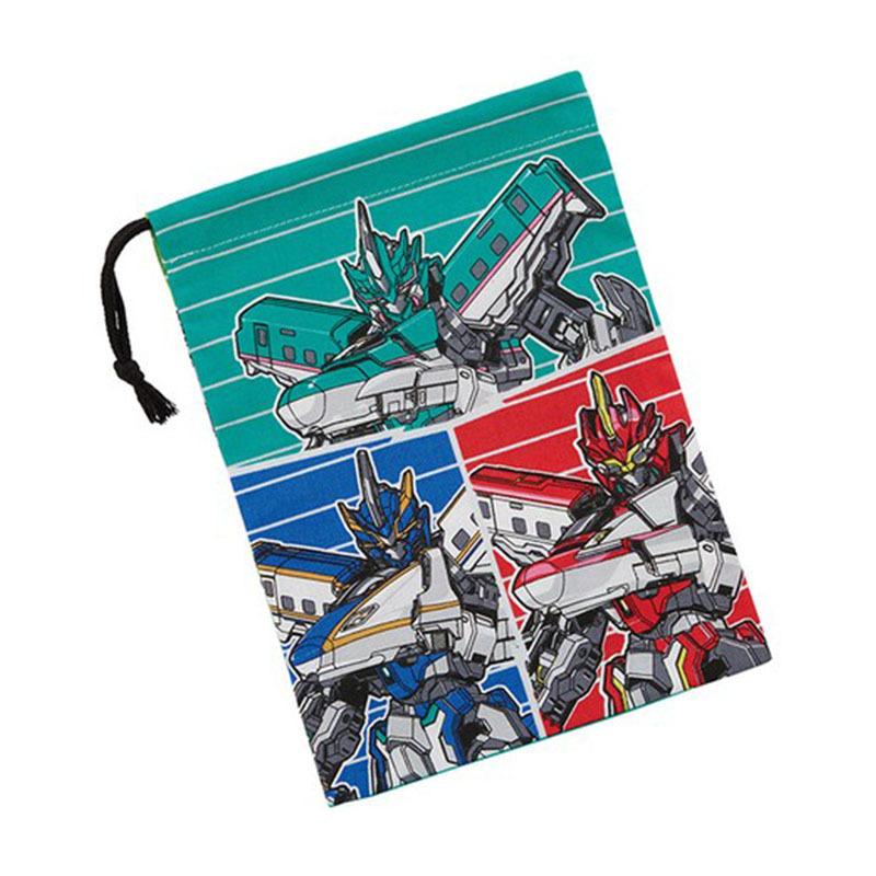 新幹線変形ロボ シンカリオンz コップ袋 日本製 綿100 巾着タイプ マチ付き お弁当グッズ ランチグッズ かわいい キャラクター グッズ Skater 5500 E One イーワン暮らし館 通販 Yahoo ショッピング