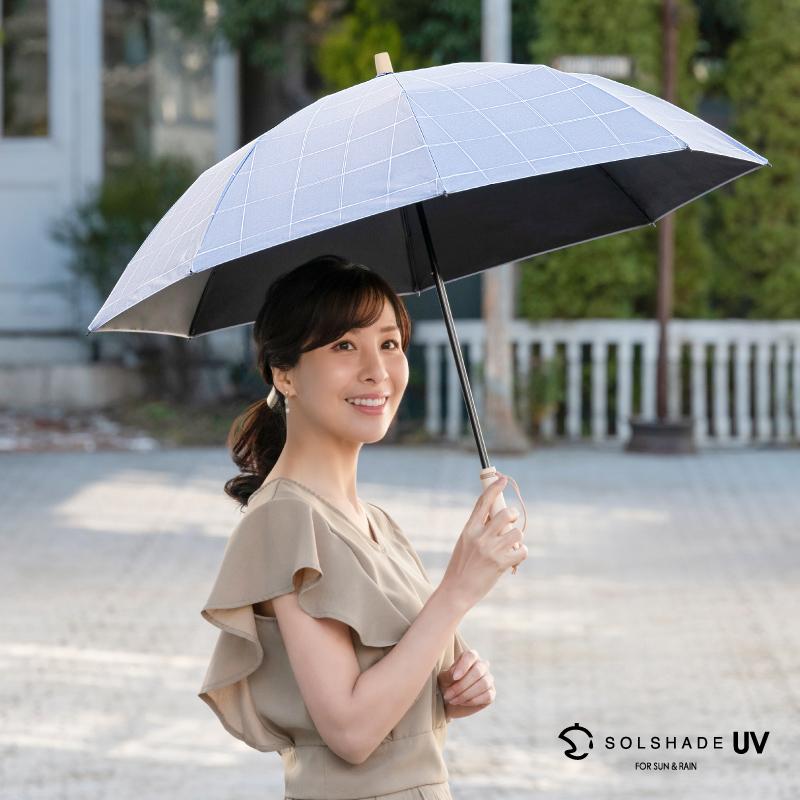 SOLSHADE 日傘 折りたたみ 完全遮光 UVカット 2段折り 8本骨 SOLSHADE 日傘 折りたたみ 完全遮光 UVカット 2段折り 8本骨