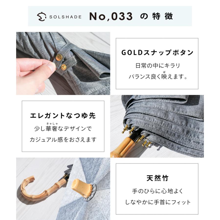 SOLSHADE（ソルシェード） 日傘 完全遮光 折りたたみ 2段折り 8本骨
