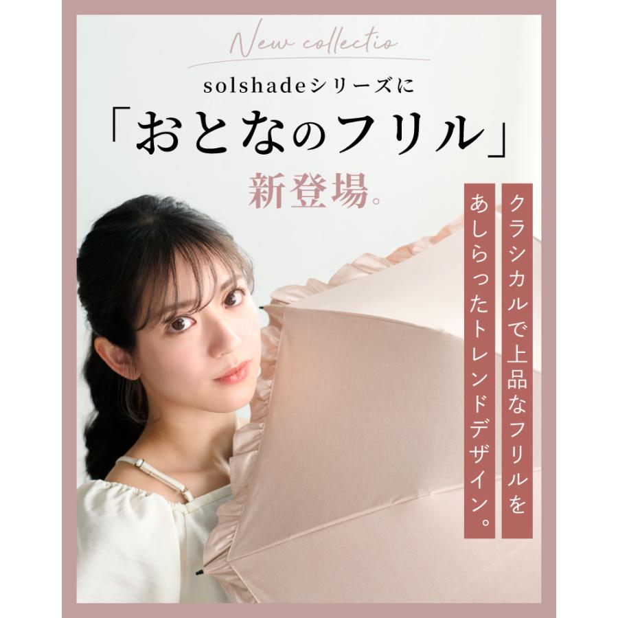 SOLSHADE（ソルシェード） 日傘 完全遮光 折りたたみ 晴雨兼用