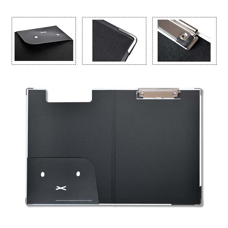 ミッフィー セール クリップボード 二つ折り クリップファイル バインダー Miffy Face 看護師 ナース キャラクター おしゃれ 入園 入学 ホワイト かわいい