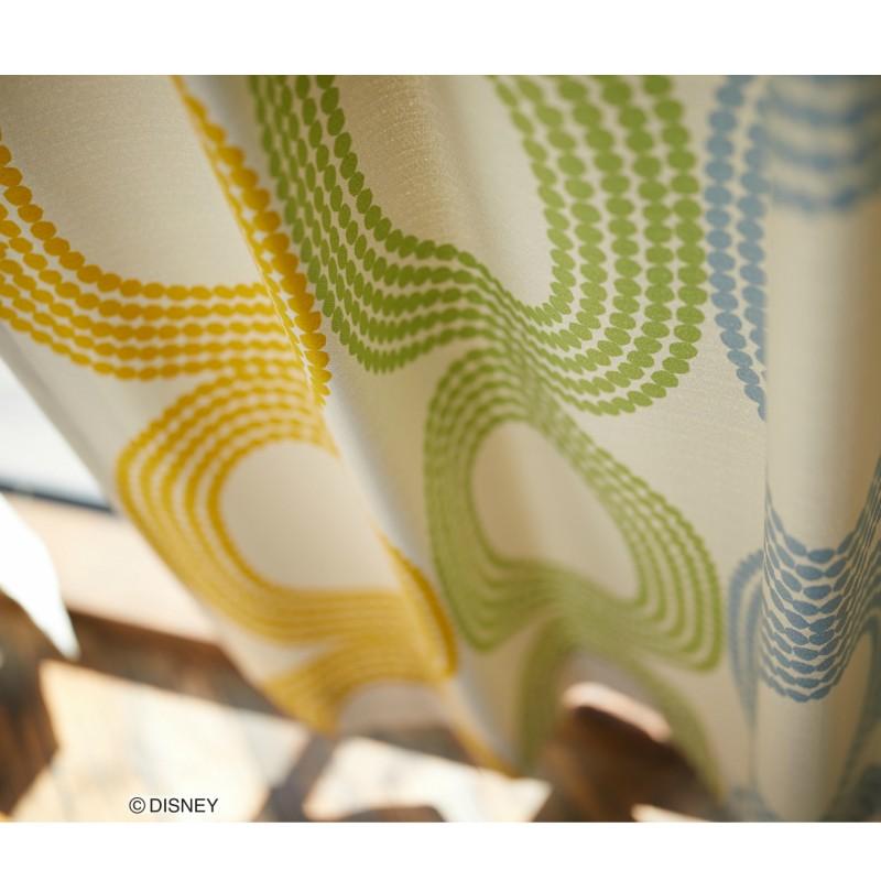 スミノエ ディズニー ミッキー ドットリング カーテン ドレープ 100cm