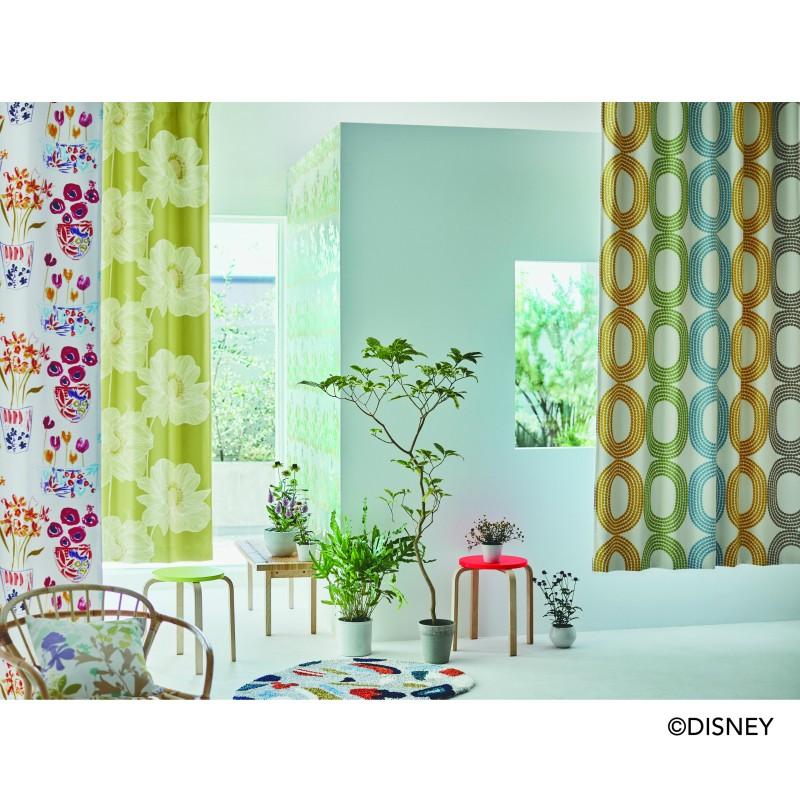 スミノエ ディズニー ミッキー ドットリング カーテン 100cm×200cm M