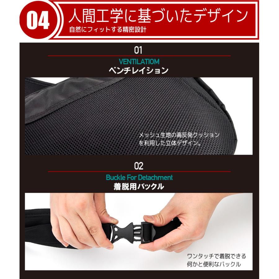 SWISSWIN スイスウィン ボディバッグ メンズ 大容量 8L 撥水 ブラック