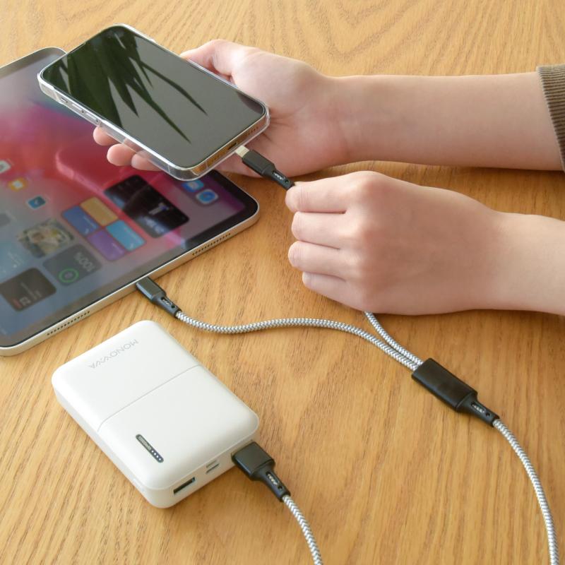 充電ケーブル USBケーブル 8pin Type-C iPhone Android 2in1 1m 充電ケーブル USBケーブル 8pin Type-C iPhone Android 2in1 1m