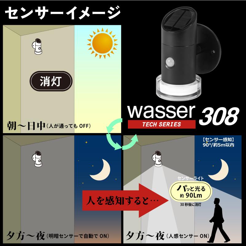 LED センサーライト ソーラー 屋外 防水 人感センサー 明暗 LED センサーライト ソーラー 屋外 防水 人感センサー 明暗