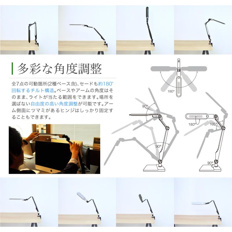 Wasser（大河商事） LEDデスクライト 目に優しい 調光 調色 おしゃれ