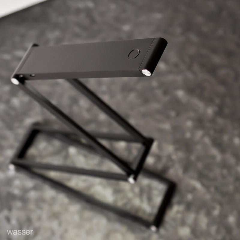 Wasser（大河商事） LED卓上ライト 充電式 折りたたみ 調光 デスク