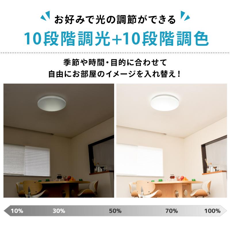 Wasser（大河商事） シーリングライト led 8畳 リモコン付き 10段階調