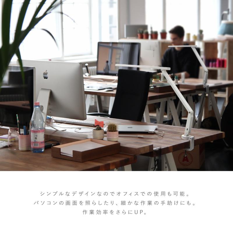 LED デスクライト クランプ JIS規格AA形 調光 調色 目に優しい クランプライト スタンドライト 卓上ライト 読書灯 テレワーク おすすめの画像