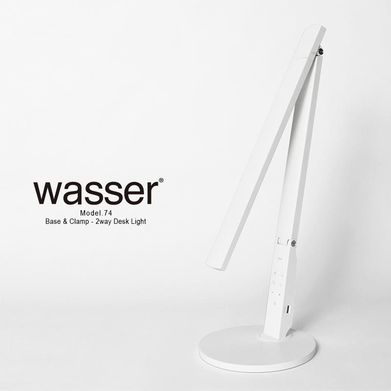 Wasser（大河商事） LED デスクライト クランプ JIS規格AA形 調光 調色