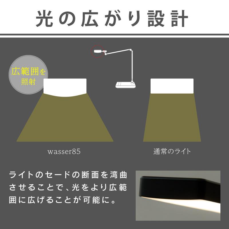 Wasser（大河商事） デスクライト LED 目に優しい T字型 JIS規格AA形