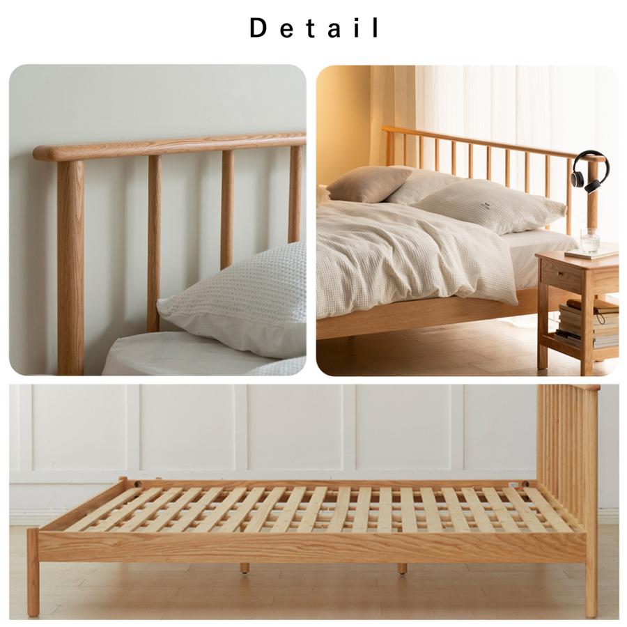 未使用　真骨頂　 木製　ベッド　フレーム　セミダブル 100％天然素材 北欧パイン 無垢材 木製ベッドフレーム 真骨頂 セミダブル