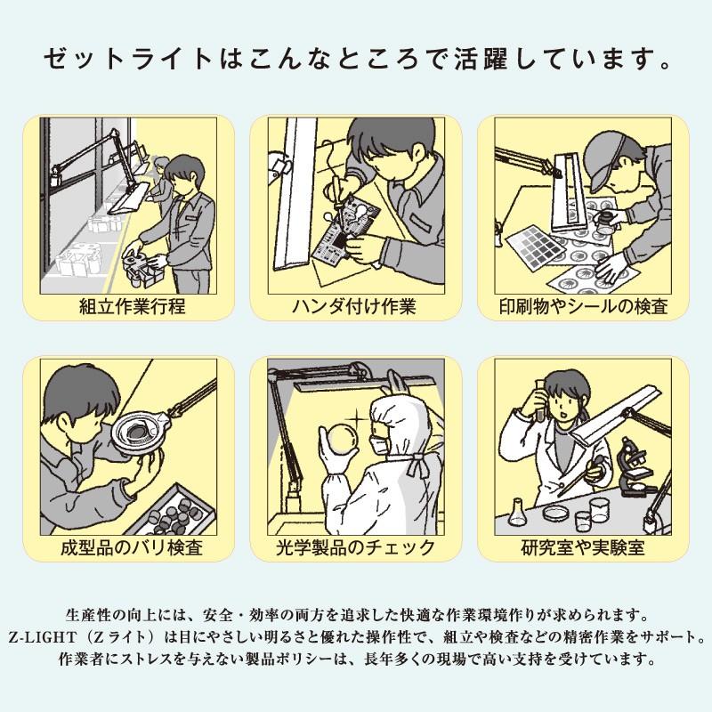 山田照明 デスクライト クランプライト Z-LIGHT Zライト LEDライト 7段階 調光 プロ 作業灯 照明 勉強 美術 細かい作業 新学期 おすすめ_7