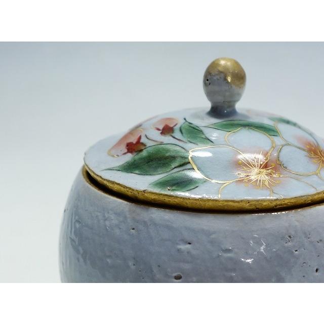 国産】（京都 陶器 花柄 かわいい） シュガーポット 砂糖入れ 食器