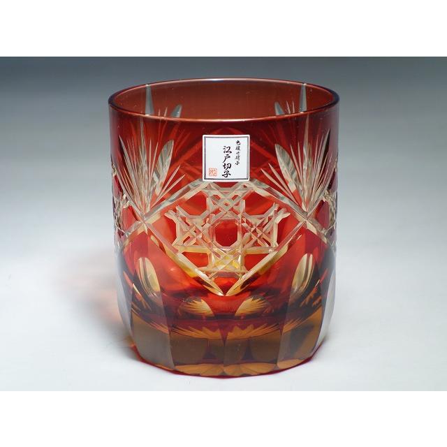 太武朗工房 江戸切子 籠目紋 オールドグラス 琥珀 ルリ 赤 ペアセット G くらしのくらヤフー店 通販 Yahoo ショッピング