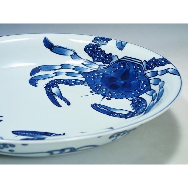 源右衛門 染付蟹絵 銘々皿 5枚揃 有田焼 源右衛門作 染付蟹絵 銘々皿 5枚セット