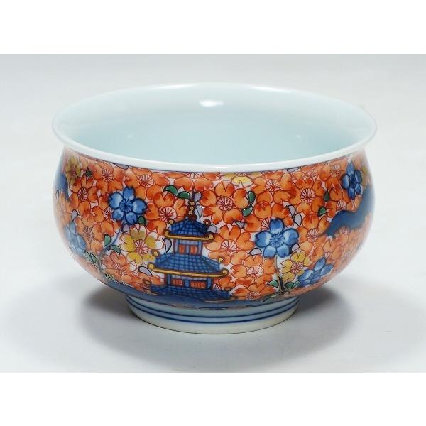 源右衛門 古伊万里風桜閣桜図 小鉢5つセット箱有