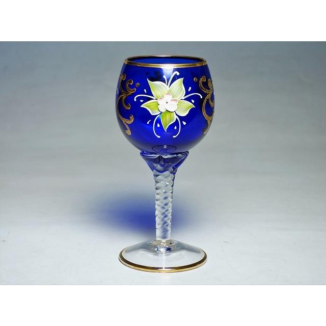 ヴェネチアングラス ムラーノガラス ワイングラス ハイエナメル ブルー :2110110-g:くらしのくらヤフー店 - 通販 - Yahoo