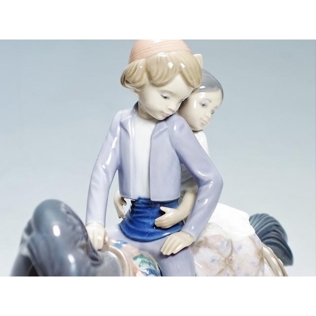 リヤドロ Lladro リアドロ 陶器人形 置物 1489 サン・ホセのお祭り 少年少女の行進 馬｜kurashinokura｜10